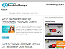 Tablet Screenshot of prescriptionmotorcycleglasses.com